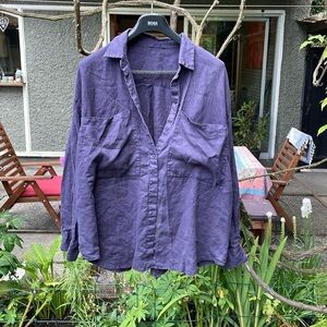 Getaway Button down- faded blue